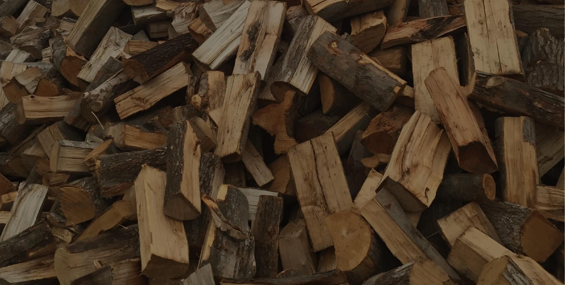 Cut and split seasoned hardwood ready for delivery